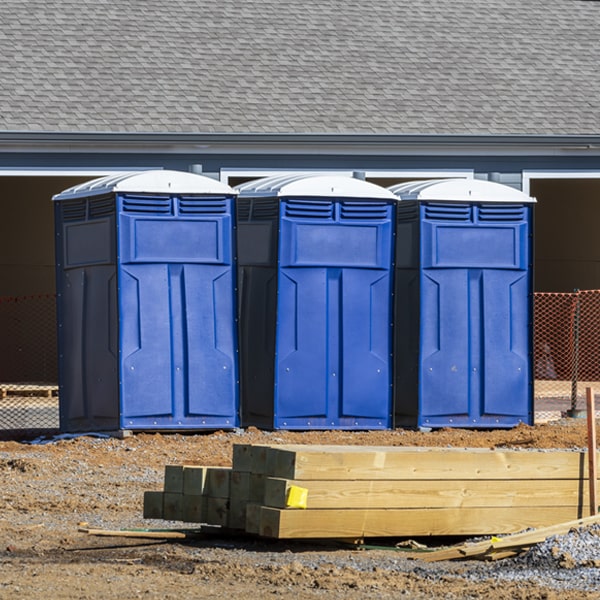 how often are the portable toilets cleaned and serviced during a rental period in Fremont Center NY